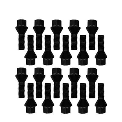 Afbeelding van 20 stuks wielbouten conisch 60 M12 x 1,25 28 mm compatibel met Alfa Romeo, Peugeot, Fiat, Citroen