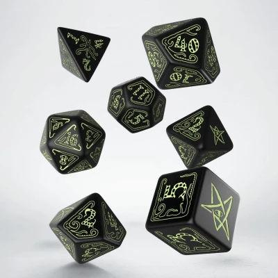 Afbeelding van Polydice Set Q Workshop Call of Cthulhu Black Glow in the Dark