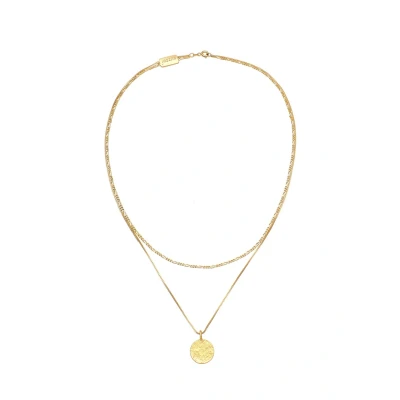 Afbeelding van Kuzzoi Layer LOOK Basic Ketting goldcoloured, Heren, Maat: 50, Gold coloured
