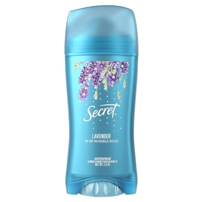 Afbeelding van Secret Anti transpirant/deodorant, onzichtbaar, geuruitdrukkingen, lavendelgeur