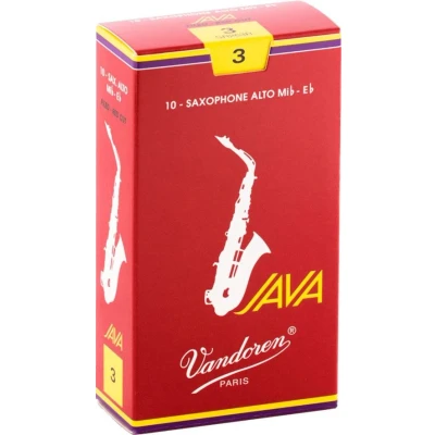 Image de vandoren Anches de saxophone alto java rouge filed red cut 3 sr263r