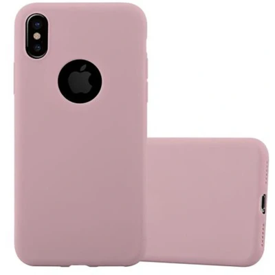 Afbeelding van Cadorabo Hoesje geschikt voor Apple iPhone X / XS in CANDY ROZE Beschermhoes gemaakt van flexibel TPU silicone Case Cover