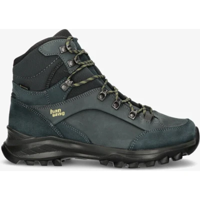 Afbeelding van Hanwag Banks Outdoorschoenen, Heren, Maat: 42, Steel sulphur Nubukleer/ textiel