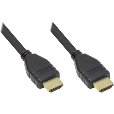 Afbeelding van Maxtrack C 216 1,5 L HDMI kabel Aansluitkabel A stekker, stekker 1.50 m Wit 4K UHD, Afgeschermd, Audio Return Channel (ARC), Vergulde