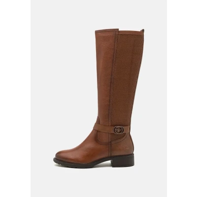 Afbeelding van Tamaris Dames 1 25618 43 Trendlaarzen voor dames, Cognac.