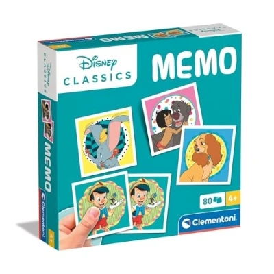 Afbeelding van Clementoni Educatief spel, memo, Disney figuren, 80 tegels, voor kinderen van 4 tot 6 jaar, gemaakt in Italië 18298