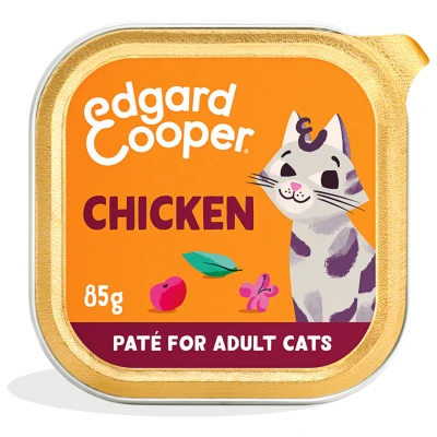 Afbeelding van Edgard&amp;Cooper Adult Paté 85 g Kattenvoer Kip