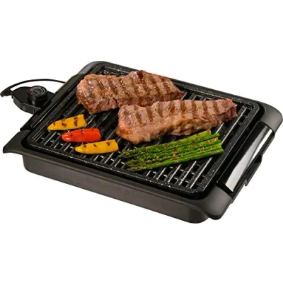 Image de Cb8355 : grill interieur sans fumee pour grillades légumes viande barbecue starlyf