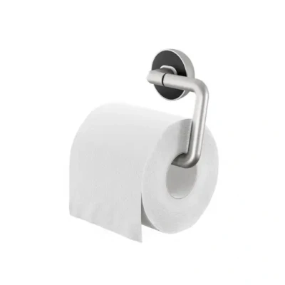 Afbeelding van Tiger Cooper Wc rolhouder Zonder klep Toiletrolhouder boren TigerFix (apart verkrijgbaar) RVS geborsteld / Zwart