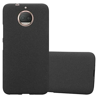 Afbeelding van Cadorabo Hoesje geschikt voor Motorola MOTO G5S PLUS in FROST ZWART Beschermhoes gemaakt van flexibel TPU silicone Case Cover