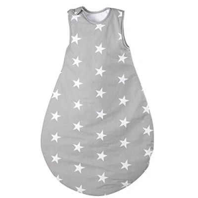 Afbeelding van Roba Slaapzak Little Stars 4 seizoenen 70 Cm Katoen Grijs/wit