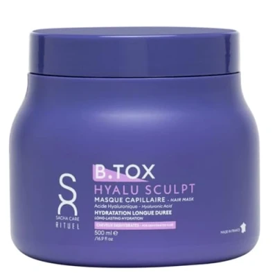Afbeelding van Sacha Care Rituel Hyalu Sculpt B Tox à l&#039;acide hyaluronique Soin hydratant intensif pour cheveux secs 500 ml