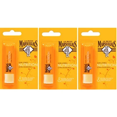 Afbeelding van Le Petit Marseillais lippenbalsem, sheaboter, amandel en arganolie, voor droge lippen