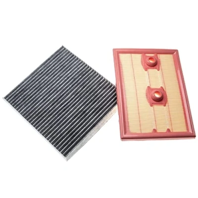 Afbeelding van vhbw Set van 2 reserveautofilters voor febi bilstein 104798, 1 luchtfilter en actieve koolfilter