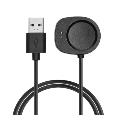Afbeelding van kwmobile USB oplaadkabel geschikt voor Huami Amazfit Balance A2286 / T Rex 3 kabel Laadkabel smartwatch in zwart