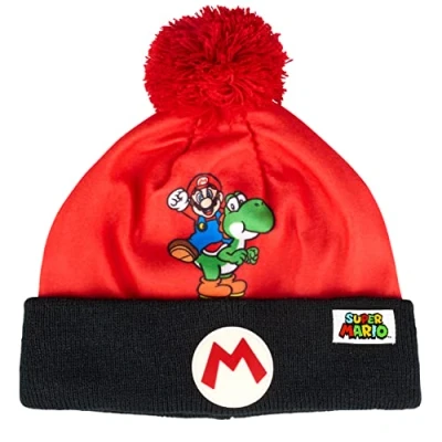 Afbeelding van SUPER MARIO Wintermuts met pompon, Rood