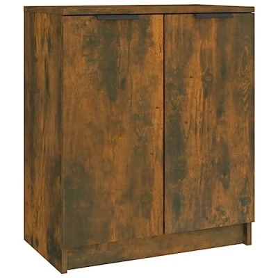 Afbeelding van vidaXL Schoenenkast, gerookte eik, 59x35x70 cm, bewerkt hout
