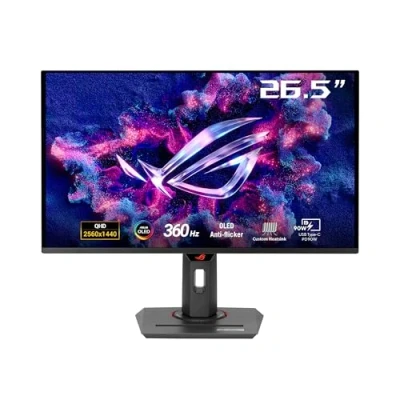 Afbeelding van ASUS ROG Strix OLED XG27ACDNG Gaming Monitor 27&quot; (26,5&quot; zichtbaar) QD 1440p 360Hz 0,03ms Koellichaam Anti Flikkering Care+ Gelijkmatige Helderheid G SYNC