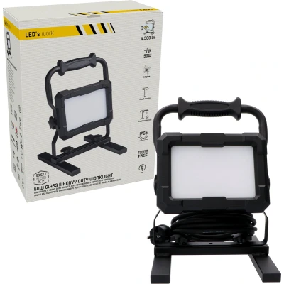 Afbeelding van LED&#039;s Work Professionele LED Bouwlamp 4500 Rough Service Tested 5 meter snoer 50W IP65