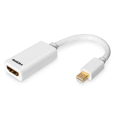 Afbeelding van Digitus AK 340411 001 W DisplayPort / HDMI Adapter [1x Mini stekker 1x bus] Wit 15.00 cm