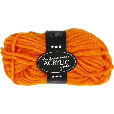 Afbeelding van Oranje maxi acryl garen 35 meter