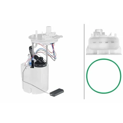 Afbeelding van HELLA 8TF 358 304 141 Brandstoftoevoereenheid Met pakkingen Electrisch