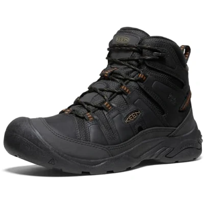 Afbeelding van Keen Circadia MID WP Outdoorschoenen, Heren, Maat: 45, Black Leer en textiel