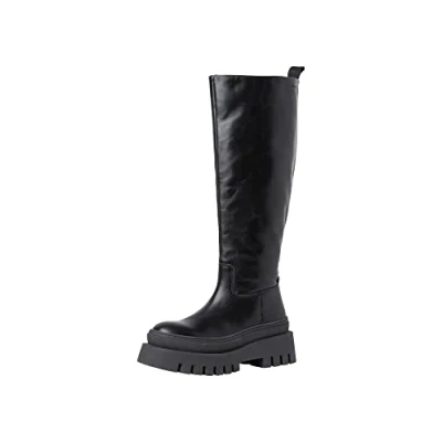 Afbeelding van Tamaris Dames 1 25639 39 modieuze laarzen voor dames, Zwart leder