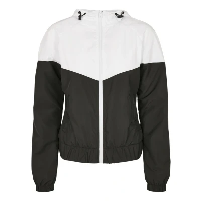 Afbeelding van Urban Classics Arrow Windjack, Dames, Maat: 3XL, White/black