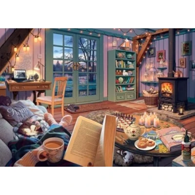 Afbeelding van Ravensburger Puzzel The Cosy Shed (1000 delige versie van Cozy Retreat) voor volwassenen Elk stuk is uniek, de Softclick technologie betekent dat onderdelen perfect bij elkaar passen