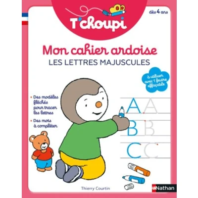 Image de T&#039;choupi Mon cahier ardoise Les lettres majuscules
