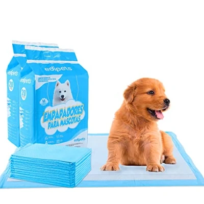 Afbeelding van Edipets, Onderlegger voor honden, hondenonderlegger, wegwerponderlegger, mat puppy&#039;s, 45 x 60 cm, netheidstraining, lekvrij en robuust, 40 stuks