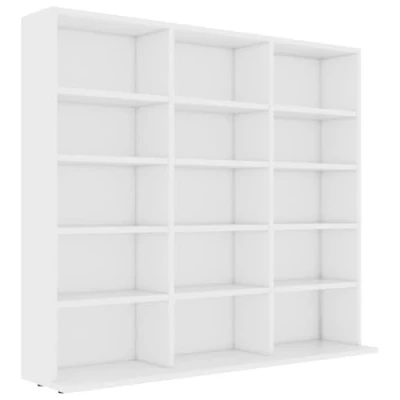 Afbeelding van Cd kast 102x23x89,5 cm spaanplaat wit