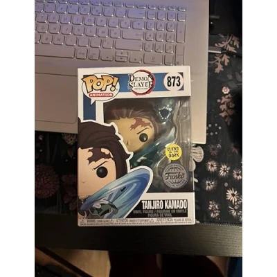 Afbeelding van Funko Pop! Demon Slayer Tanjiro Kamado with Dragon (GitD) (Special Edition) #873