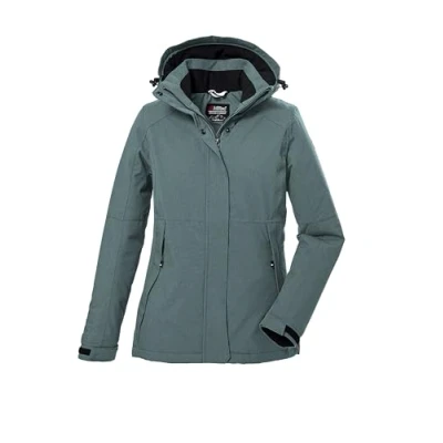 Afbeelding van Killtec winter jas functionele 39702 groen/blauw dames winterjas maat 36