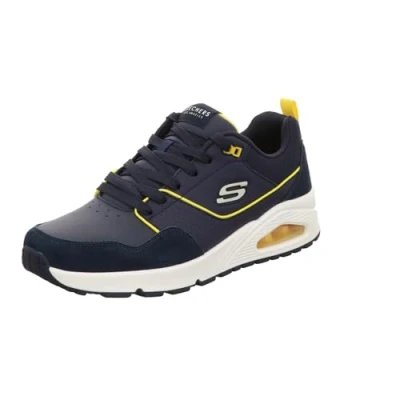 Afbeelding van Skechers Sneaker UNO Retro one 183020/NVY Navy Blauw Geel