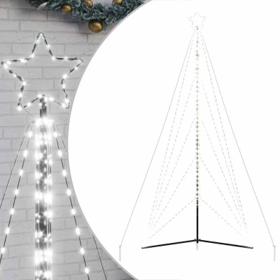 Afbeelding van vidaXL Kerstboomverlichting 615 koudwitte LED&#039;s 404,5 cm
