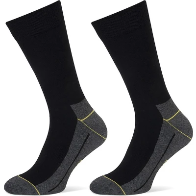 Afbeelding van Stapp Yellow Herensok Walker Coolmax Zwart Sokken 43 46 2 Pack