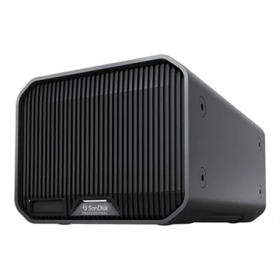 Image de SanDisk Professional G RAID MIRROR Disque dur Enterprise 24 To externe (de bureau) USB 3.2 Gen 1 / Thunderbolt 3 (USB C connecteur) 7200 tours/min gris sidéral