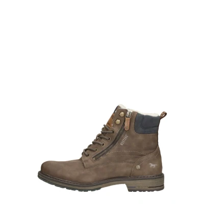 Afbeelding van Mustang Veterschoenen Hoog donkerbruin Maat 48