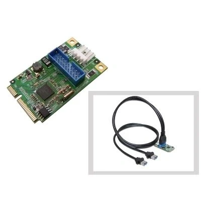 Image de Carte MiniPCIe USB 3.0 2 ports Chipset NEC