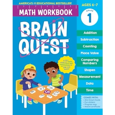 Afbeelding van Brain Quest Math Workbook: 1st Grade