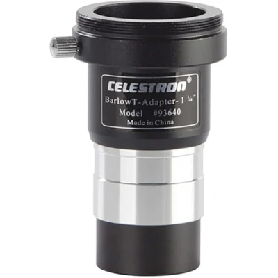 Afbeelding van Celestron 93640 Barlow universele en T adapter 1,25 inch zilver/zwart
