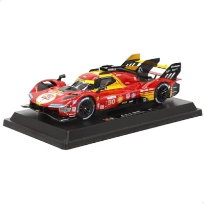 Afbeelding van Bburago Ferrari Racing 499P LE MANS HYPERCAR(2024) AF CORSE #50 1:24 Ongelooflijk gedetailleerde replica voor raceauto&#039;s uit de collectie