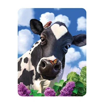 Afbeelding van Deluxebase LiveLife 3D magneet Nieuwsgierige koe krachtige lensmagneet voor koelkast boerderij. Decoratieve kinderen en volwassenen met gelicentieerde illustraties Gerenommeerde