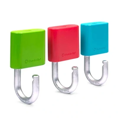 Afbeelding van Thumbsup! Wandhaken Zelfklevend Hangslot Look 7,3 Cm 3 Stuks