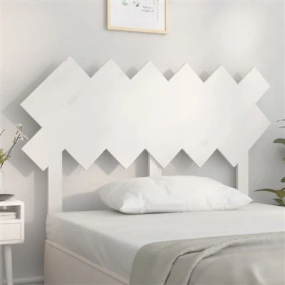 Afbeelding van Hoofdbord 122,5x3x80,5 cm massief grenenhout wit