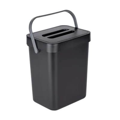 Afbeelding van Wenko Mini afvalbakje ophangbaar 55027100 Ophangen zonder boren, Met deksel, Zelfklevend