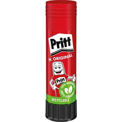 Afbeelding van Pritt 9H PK811 lijmstift, veilige en kindvriendelijke lijm voor kunst knutselen, sterke school kantoorbenodigdheden, 1 x 43 g