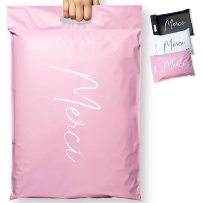 Afbeelding van 50 Vinted Pakketverpakking 35X25cm 100% ondoorzichtig/ultrabestendig/waterdicht Kunststof verzendenvelop Kleding &amp; Doos Postzakje Handtas Bedankt Wit